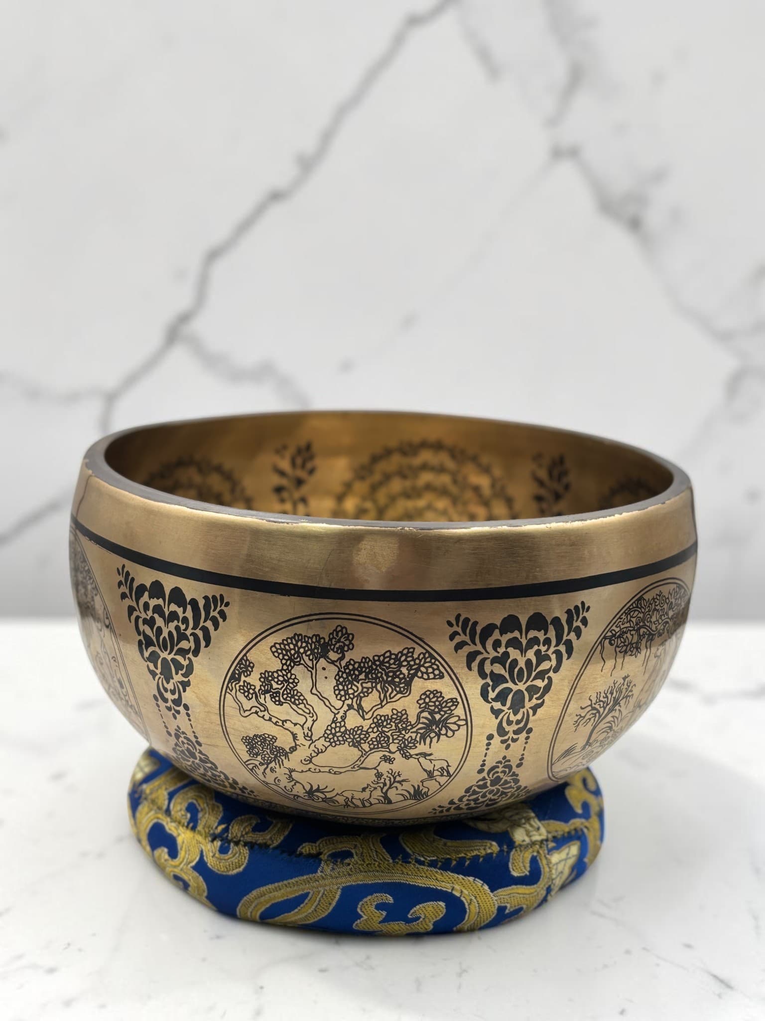 Conjunto de tigela de canto tibetano Zen Harmony Tree of Life