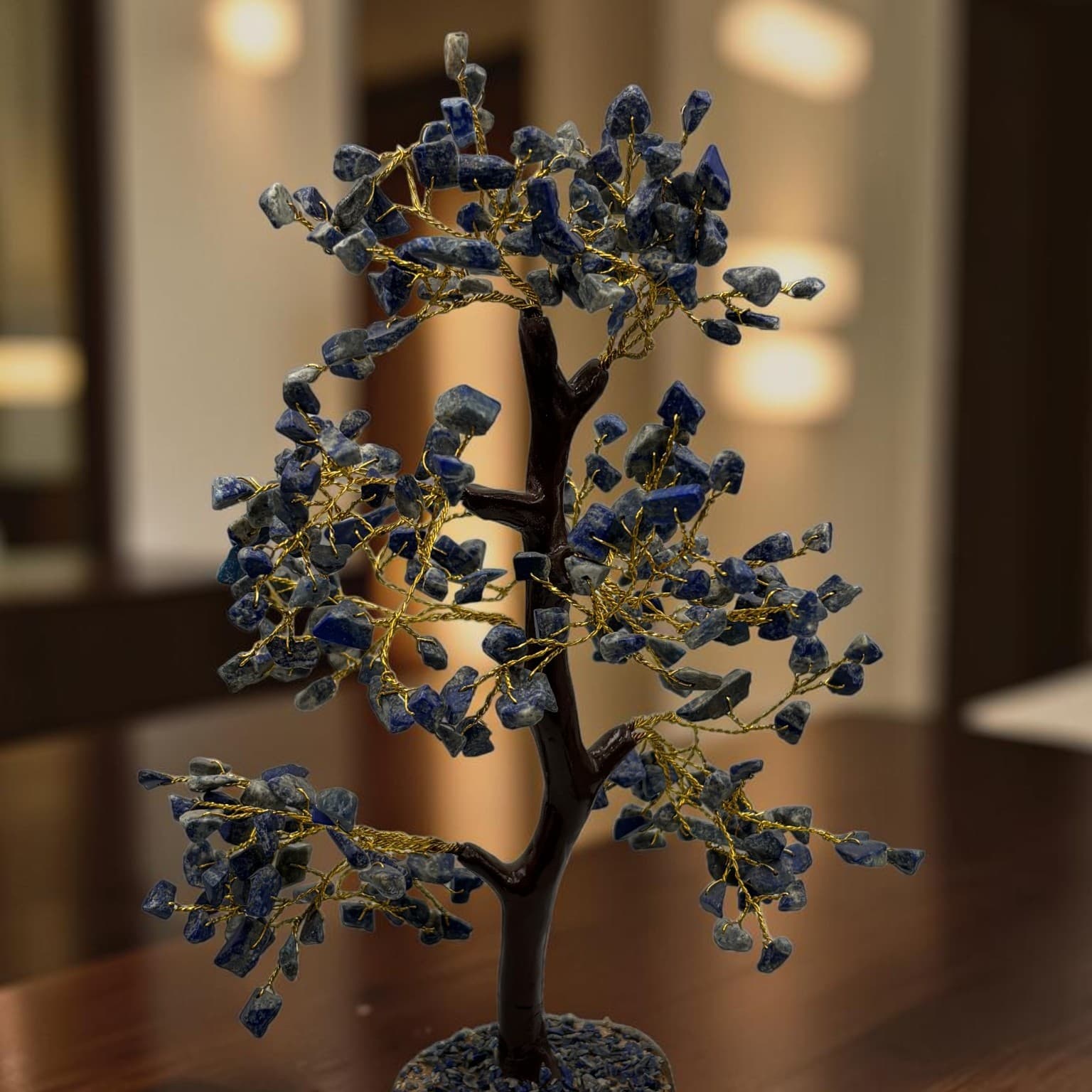 Cây pha lê Lapis Lazuli thủ công cao cấp
